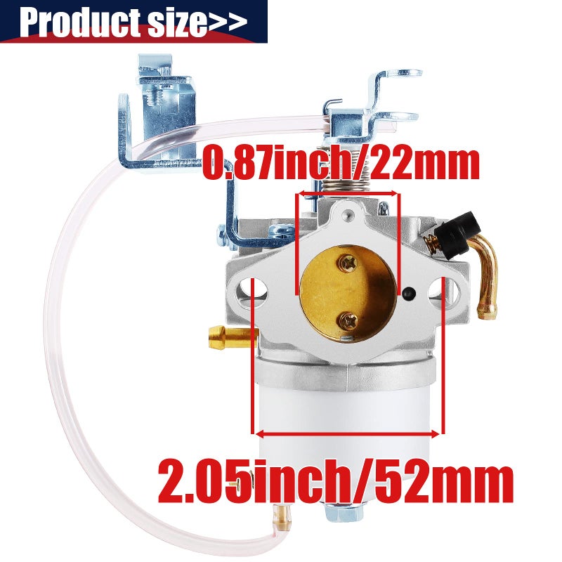 QAZAKY G16 Carburetor Compatible with Yamaha Golf Cart G16A G17 G18 G19 G20 G21 JN6-14101-15 JN6-14101-14 JN6-14101-10 JN3-14101-00 17555 17557 4-Cycle Engine 1995 1996 1997 1998 1999 2000 2001 2002 - Image 2